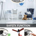Ceiling Fan with Low Profile Light with Remote Control, Semi Flush Mount Ceiling Fans, Dimmable LED Ceiling Fan-6-ErisView