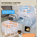 Ceiling Fans with Light and Remote, Modern Caged Noiseless Industrial Farmhouse Ceiling Fan for Bedroom Living Room Kitchen-4-ErisView
