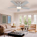 Ceiling Fans with Lights and Remote APP Control, Flush Mount Reversible DC Ceiling Fan, Low Ceiling Fan Brushed Nickel Ceiling Fan for Bedroom Living Room -6-ErisView