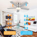 Ceiling Fans with Lights and Remote APP Control, Flush Mount Reversible DC Ceiling Fan, Low Ceiling Fan Brushed Nickel Ceiling Fan for Bedroom Living Room -7-ErisView