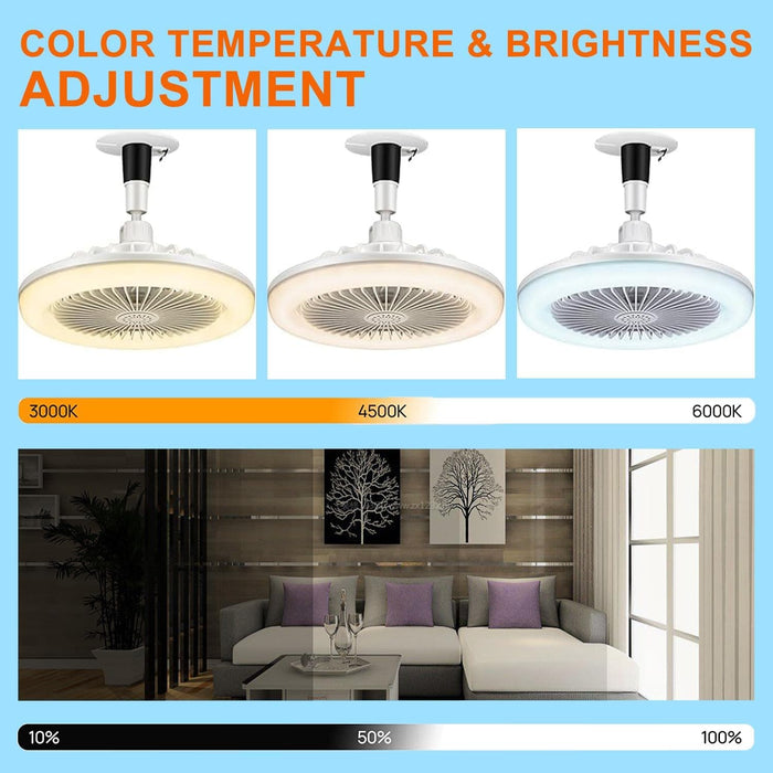 Ceiling Fans with Lights and Remote, Mini Enclosed Ceiling Fan Kids Room, Kitchen Bedroom, Low Profile Fan for Summer-2-ErisView