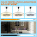 Ceiling Fans with Lights and Remote, Mini Enclosed Ceiling Fan Kids Room, Kitchen Bedroom, Low Profile Fan for Summer-2-ErisView