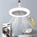 Ceiling Fans with Lights and Remote, Mini Enclosed Ceiling Fan Kids Room, Kitchen Bedroom, Low Profile Fan for Summer-1-ErisView