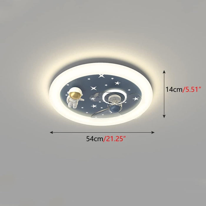 Ceiling Fans with Lights for Children's Room Kids Room Boys Room Girls Room Bedroom-6-ErisView
