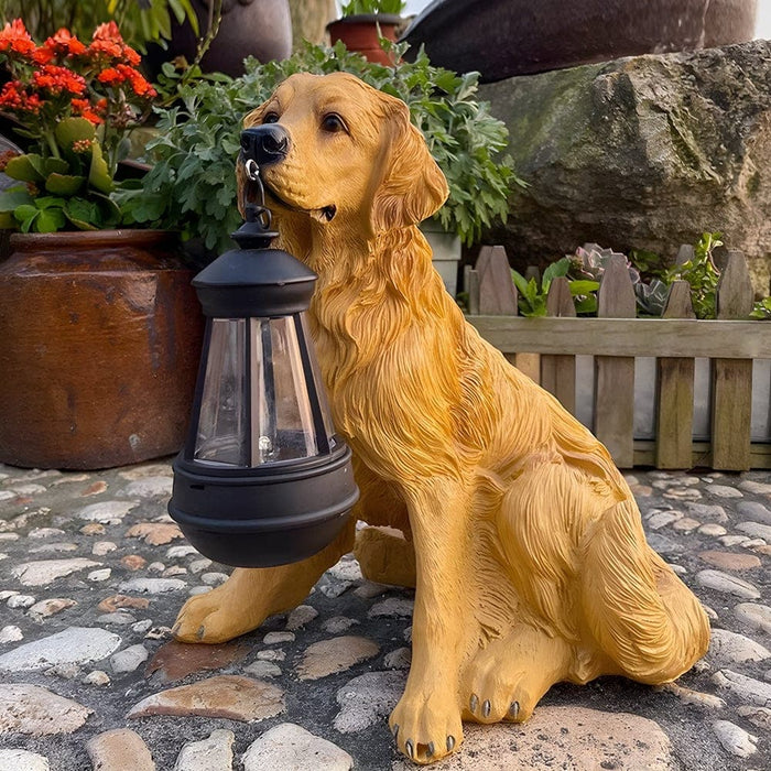 Charming Solar-Powered Resin Dog Lanterns for Patio, Garden, or Porch, Detachable, Safe LED Lights, Durable Outdoor Decor, 6 Varieties Available-ErisView-3