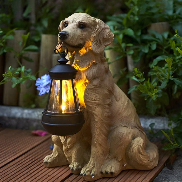 Charming Solar-Powered Resin Dog Lanterns for Patio, Garden, or Porch, Detachable, Safe LED Lights, Durable Outdoor Decor, 6 Varieties Available-ErisView-6