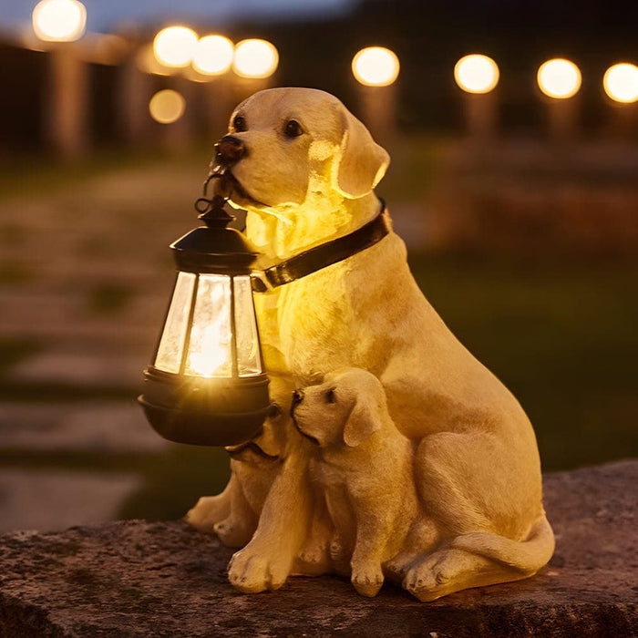 Charming Solar-Powered Resin Dog Lanterns for Patio, Garden, or Porch, Detachable, Safe LED Lights, Durable Outdoor Decor, 6 Varieties Available-ErisView-16