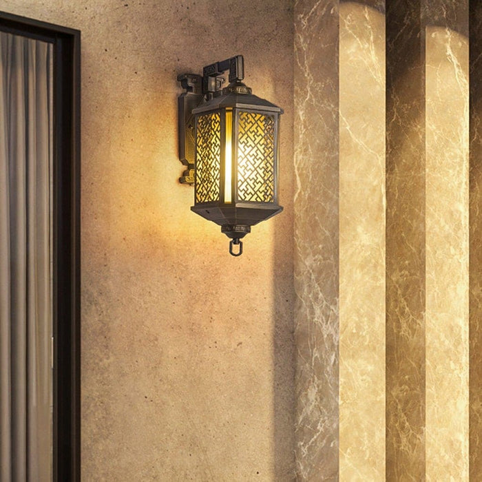 Classic Retro Outdoor Wall Sconce, Stainless Steel, Waterproof, Dustproof, Ideal for Porch, Corridor, Hall, Bar, and Doorway Lighting-ErisView-5