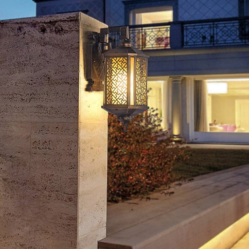 Classic Retro Outdoor Wall Sconce, Stainless Steel, Waterproof, Dustproof, Ideal for Porch, Corridor, Hall, Bar, and Doorway Lighting-ErisView-1