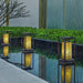 Classic Retro Style Minimalist Landscape Lighting with Rectangular Metal Lamp Body and Exquisite Lampshade for Unique Outdoor Decoration-ErisView-14
