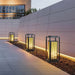 Classic Retro Style Minimalist Landscape Lighting with Rectangular Metal Lamp Body and Exquisite Lampshade for Unique Outdoor Decoration-ErisView-17