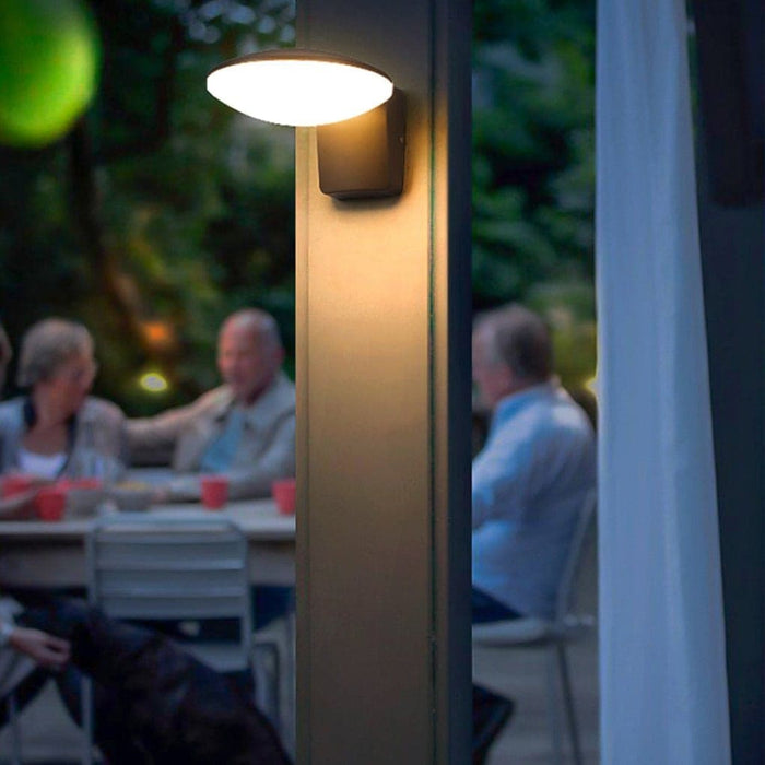 Classic Three-Dimensional Circular Solar Outdoor Wall Light for Patios, Corridors, Doorways, and Driveways, Gentle Lighting for a Warm Atmosphere-ErisView-9