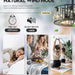 Crystal Caged Ceiling Fan Light, Modern Black Fandelier with Remote Control, Ceiling Fan without Blades for Dining Room Kitchen Living Room-4-ErisView
