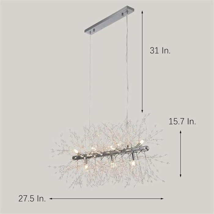 LED Mid Century Chandelier Kitchen Dining Room Ceiling Light