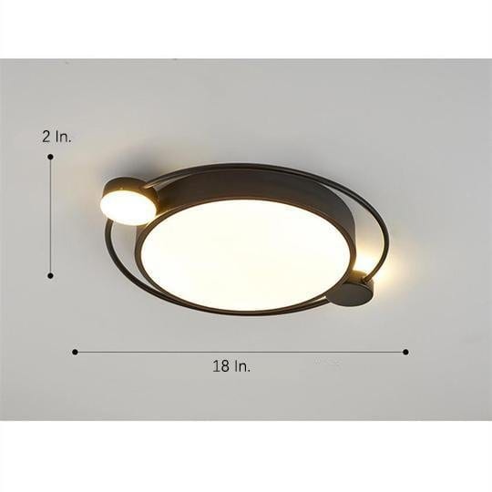 Circles Flush Mount Ceiling Light LED Metal Modern Dimmable Light