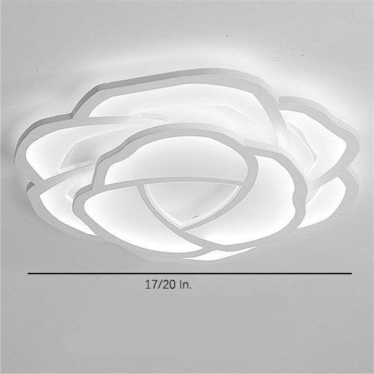 Flower Shapes Dimmable LED Modern Ceiling Lights Flush Mount Lighting
