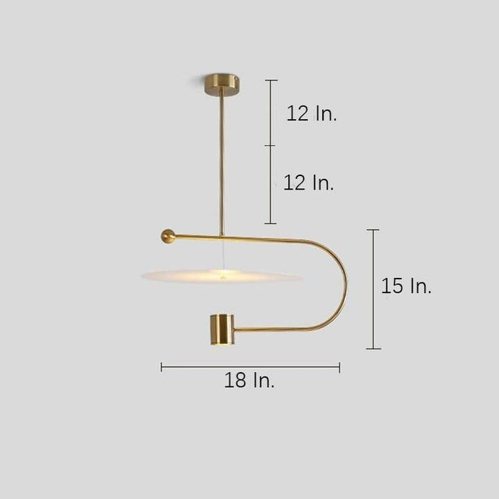 Globe Cylinder Pendant Lights Artistic Metal LED Ceiling Light