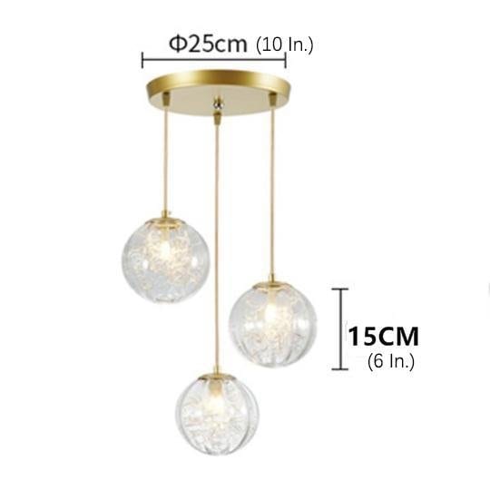 Nordic Artistic Glass Pendant Lighting Globe Pendant Lighting