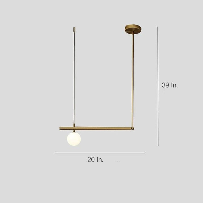 Linear Globe Dining Room Chandeliers Copper Glass Island Kitchen