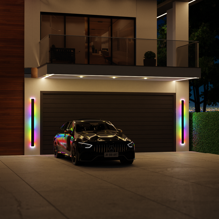 Minimalist Line Outdoor Waterproof Dust-proof LED Garden Wall Sconces