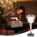 Diamond Shaped Crystal Rose Table Lamp, Touch Remote Control Desk Lamp for Living Room for Gift ErisView