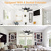 Dimmable Ceiling Fan with Lights and Remote Control, Screw In Socket Fan for Bedroom Living Room Kitchen-6-ErisView