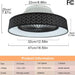 Dimmable Low Profile Remote Control Ceiling Fan and Light, Black Modern Flush Mount Bladeless Enclosed Ceiling Fan for Bedroom Living Room-11-ErisView