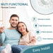 Dimmable Low Profile Remote Control Ceiling Fan and Light, Black Modern Flush Mount Bladeless Enclosed Ceiling Fan for Bedroom Living Room-25-ErisView