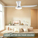 Dimmable Quiet Remote Control Ceiling Fan and Light APP, Black Ceiling Fan for Bedroom Living Room Kitchen Dining Room-12-ErisView