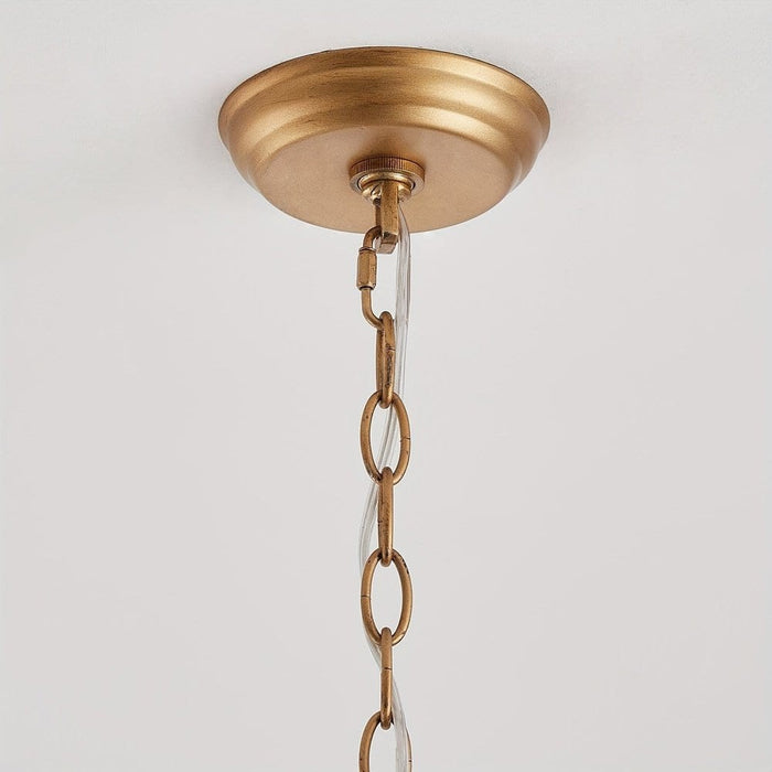 Dimmable Empire Chandelier, Luxury Hanging Ceiling Chandelier, Modern Crystal Chandelier Light for Dining Room Living Room Bedroom-with Chain and Canopy-ErisView
