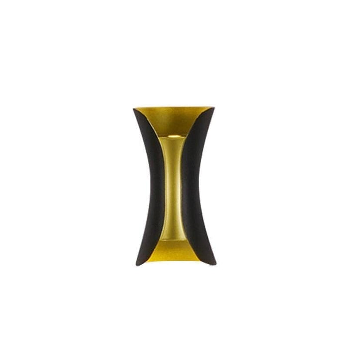 Durable Aluminum and Glass Outdoor Wall Lights, Powerful Up and Down Illumination for 107-161 sq ft, Stylish Curves and Lines Design-ErisView-19