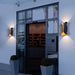 Durable Aluminum and Glass Outdoor Wall Lights, Powerful Up/Down Illumination for 107-161 sq ft, Stylish Curved Design for Beautiful Outdoor Decor-ErisView-21