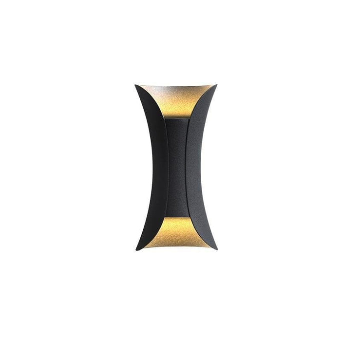 Durable Aluminum and Glass Outdoor Wall Lights, Powerful Up/Down Illumination for 107-161 sq ft, Stylish Curved Design for Beautiful Outdoor Decor-ErisView-15