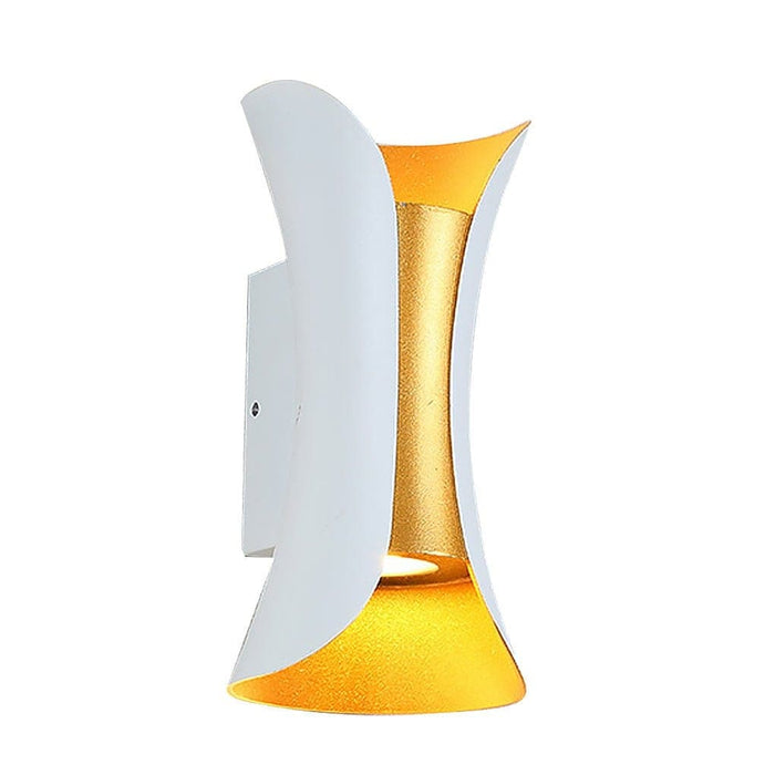 Durable Aluminum and Glass Outdoor Wall Lights, Powerful Up/Down Illumination for 107-161 sq ft, Stylish Curved Design for Beautiful Outdoor Decor-ErisView-17