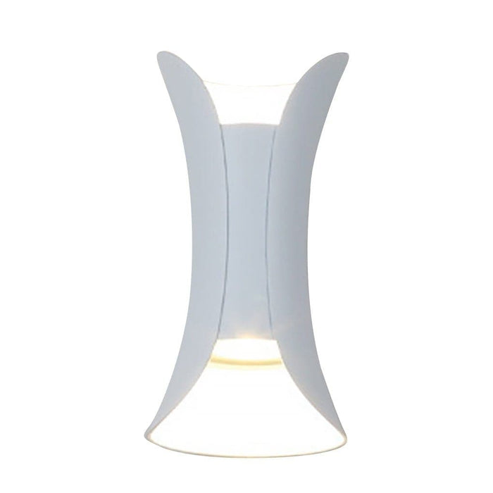 Durable Aluminum and Glass Outdoor Wall Lights, Powerful Up/Down Illumination for 107-161 sq ft, Stylish Curved Design for Beautiful Outdoor Decor-ErisView-18