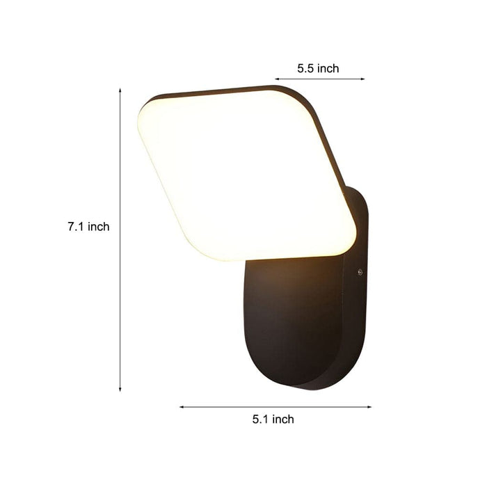 Durable Die-Cast Aluminum Porch Light with High Transmittance Acrylic Lampshade, Weather-Resistant Design, and High Color Rendering for Clear Illumination-ErisView-12