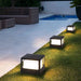 Durable Frosted Aluminum Outdoor Garden Light with Double Layer Waterproof Lampshade for Driveway, Patio, Walkway, and Landscape Decoration-ErisView-10