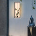 Durable Galvanized Steel Outdoor Wall Light with Unique Flower and Leaf Pattern Acrylic Lampshade, Waterproof Light Source for High-Temperature Resistance-ErisView-2