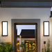 Durable Matte Black Outdoor Wall Lamp with LED Light, Waterproof and Rust-Resistant, Ideal for Balcony, Garden, Patio, and Fence-ErisView-7