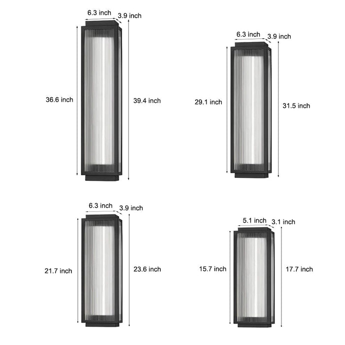 Durable Stainless Steel LED Outdoor Wall Light with Modern Design, Rustproof, High Brightness, Ideal for Porch and Exterior Decoration-ErisView-9
