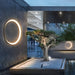 Durable Stainless Steel Minimalist Moon Outdoor Wall Lamp with Bright PC Lampshade, Perfect for Porch, Terrace, Balcony, Garage Door, and Entrance-ErisView-3