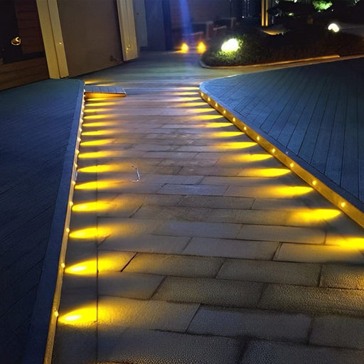 Durable Stainless Steel Outdoor Step Lights, Waterproof, Rust-Resistant, Low Voltage DC12V, 10 Pack for All Weather Conditions-ErisView-1