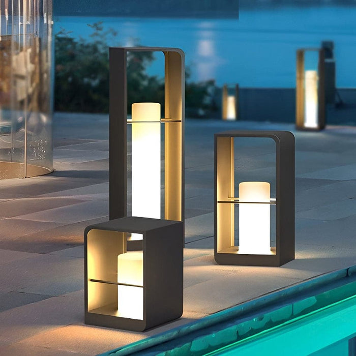 Durable Stainless Steel Solar Pathway Lights with Warm LED for Garden Decoration, Weather-Resistant, Minimalist Design for Romantic Ambiance-ErisView-2