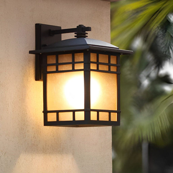 Elegant Black Industrial Outdoor Wall Light, Waterproof, Rustproof, E27 Bulb Base, Perfect for Porch, Balcony, Garden, and Hallway Decor-ErisView-6