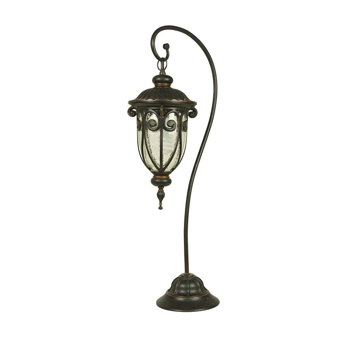 Elegant European Style Garden Lamp, Durable Aluminum with Raindrop Glass, Waterproof & Rustproof for Porch, Patio, Garden, Walkway, Lawn-ErisView-6