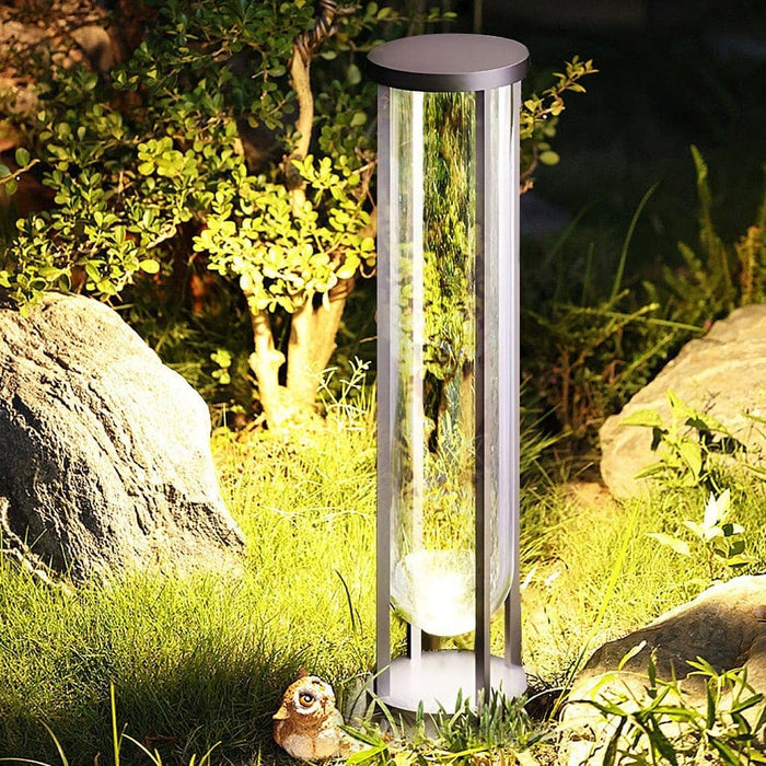Elegant Minimalist Outdoor Pathway Light, Durable Aluminum and Glass Construction, Perfect for Yard Decoration and Landscape Lighting-ErisView-9