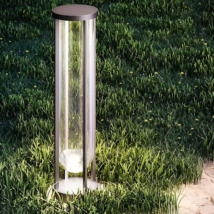 Elegant Minimalist Outdoor Pathway Light, Durable Aluminum and Glass Construction, Perfect for Yard Decoration and Landscape Lighting-ErisView-3