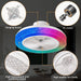 Enclosed LED Ceiling Fan with Light and Bluetooth Speaker, Dimmable RGB Ceiling Fan with Remote Control for Kids' Rooms Bedroom -8-ErisView