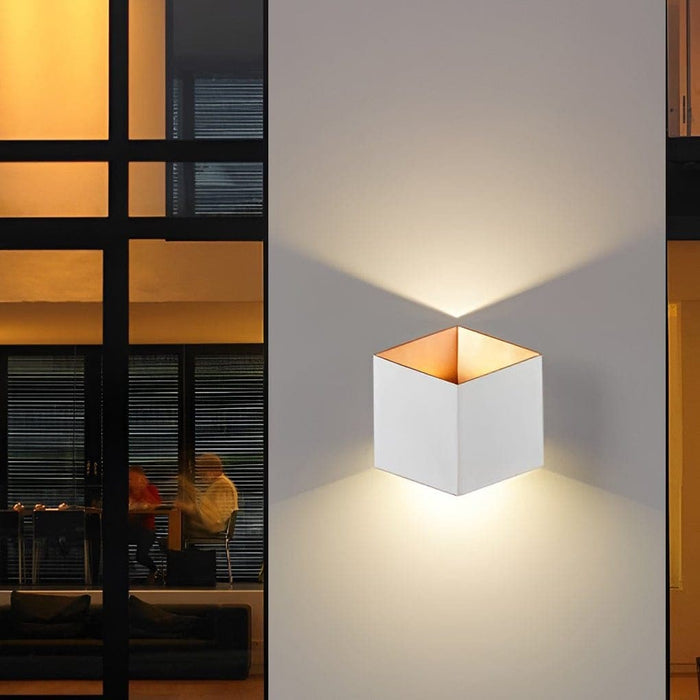 Energy Saving Modern Rhombus Outdoor Wall Light, Waterproof, Rust Proof, Ideal for Indoor/Outdoor Decor in Backyard, Patio, Garden, Entryway, and More-ErisView-3