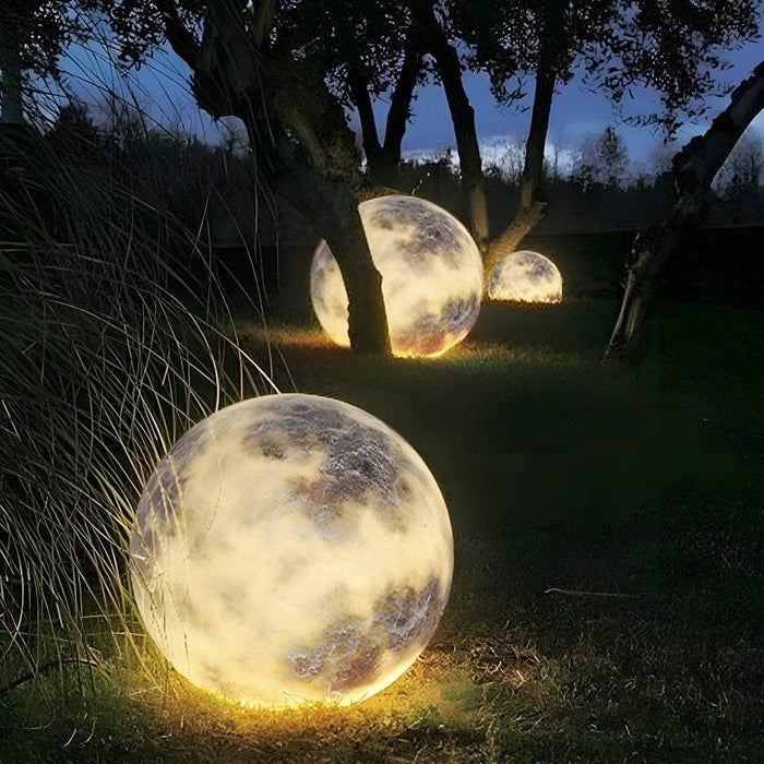 Exquisite Fiberglass Moon Outdoor Light, Perfect for Gardens, Lawns, Courtyards, and Balconies, Available in Three Sizes for Stunning Decor-ErisView-7